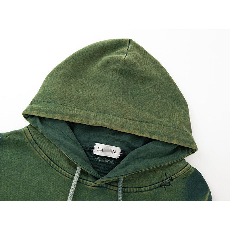 Gallery Dept Hoodie Hand Painted Graffiti Washed Hooded Sweater