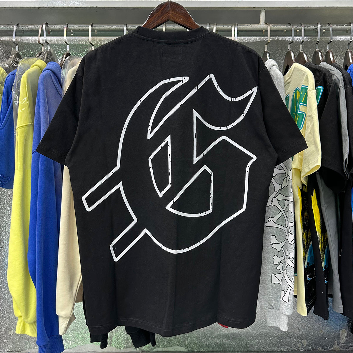 Godspeed T-shirts Skateboard Skull Junior Print Cotton Casual Short Sleeve Men and Women
