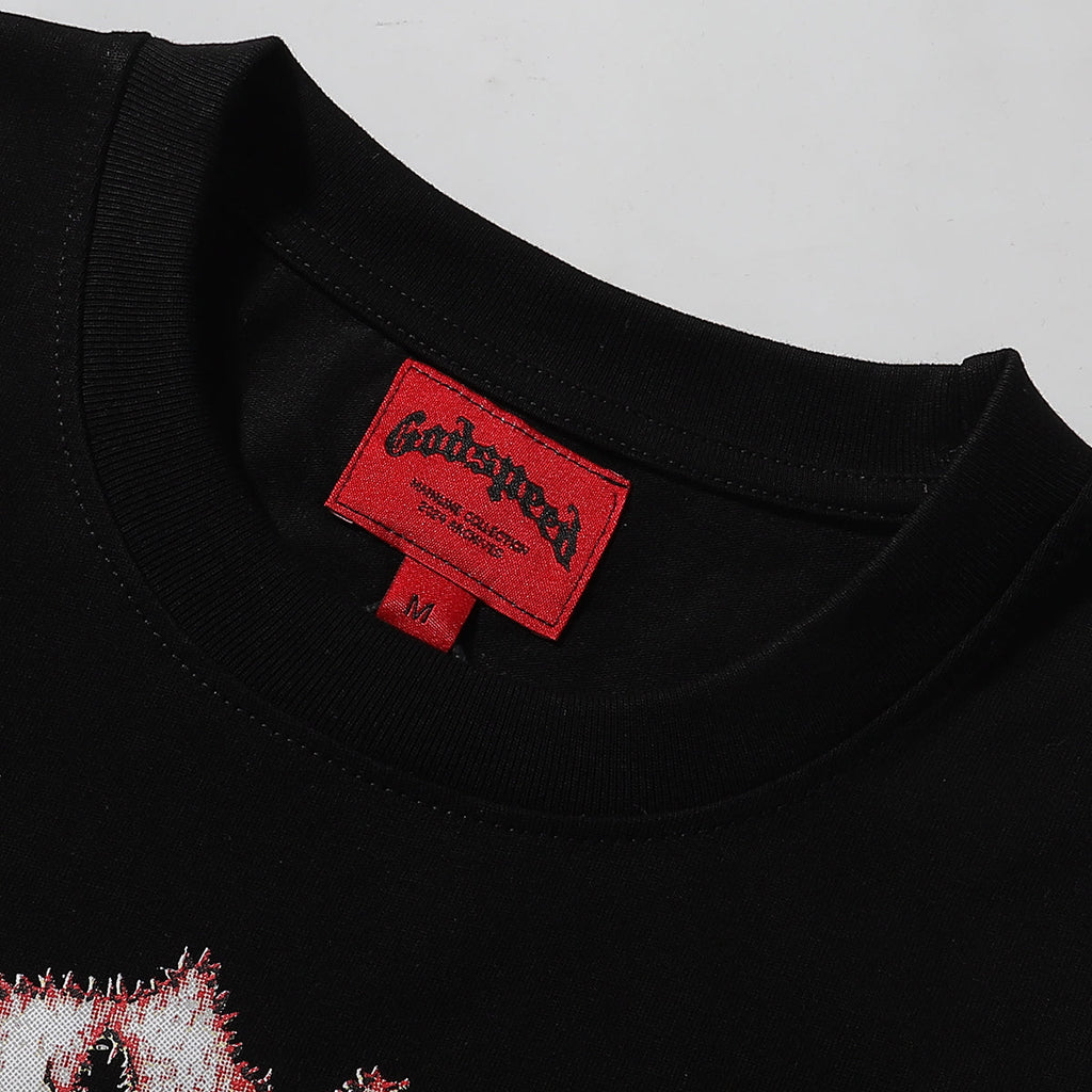 Godspeed T-shirts Skull Baseball Player No. 13 Cotton Crew Neck Short Sleeve Men and Women
