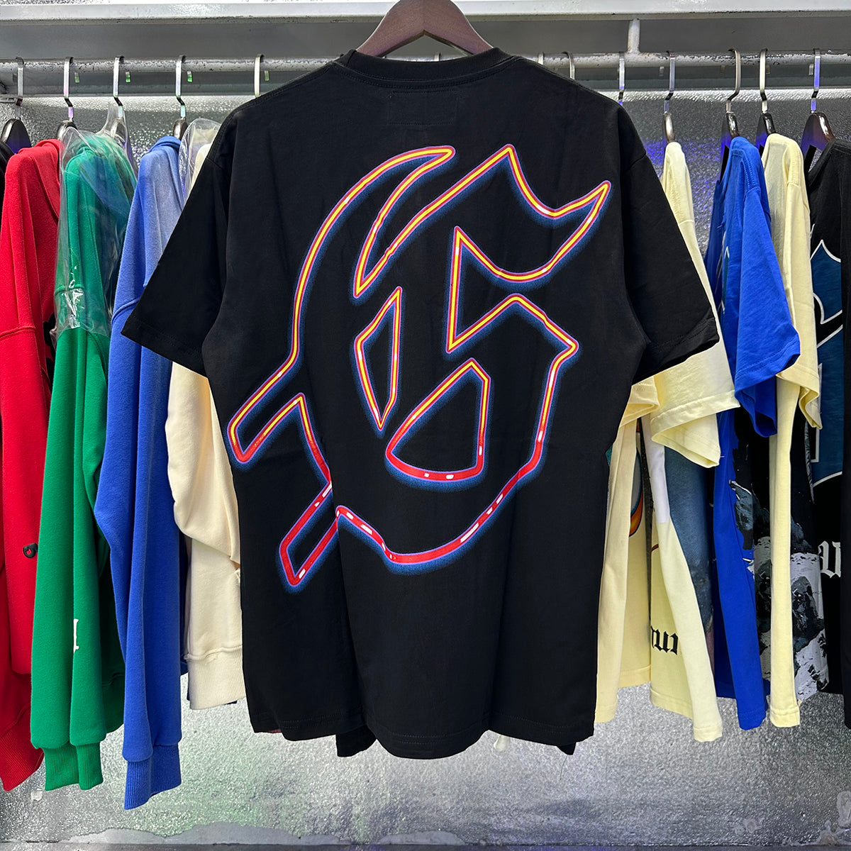 Godspeed T-shirts Skull Racing Printed Cotton Casual Short Sleeves Men and Women