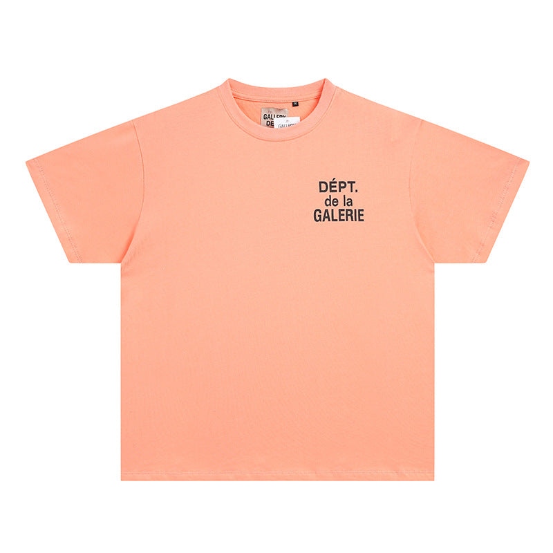 Gallery Dept T Shirts round Neck Short Sleeve T-shirt Pure Cotton
