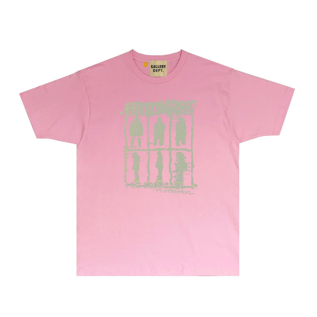 Gallery Dept T Shirt Retro Printed Loose Short-Sleeved Shirt