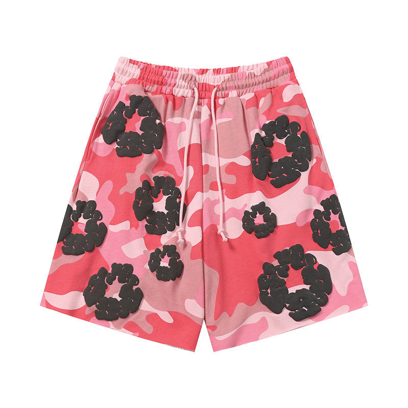 Denim Tears Shorts floral cotton Camouflage