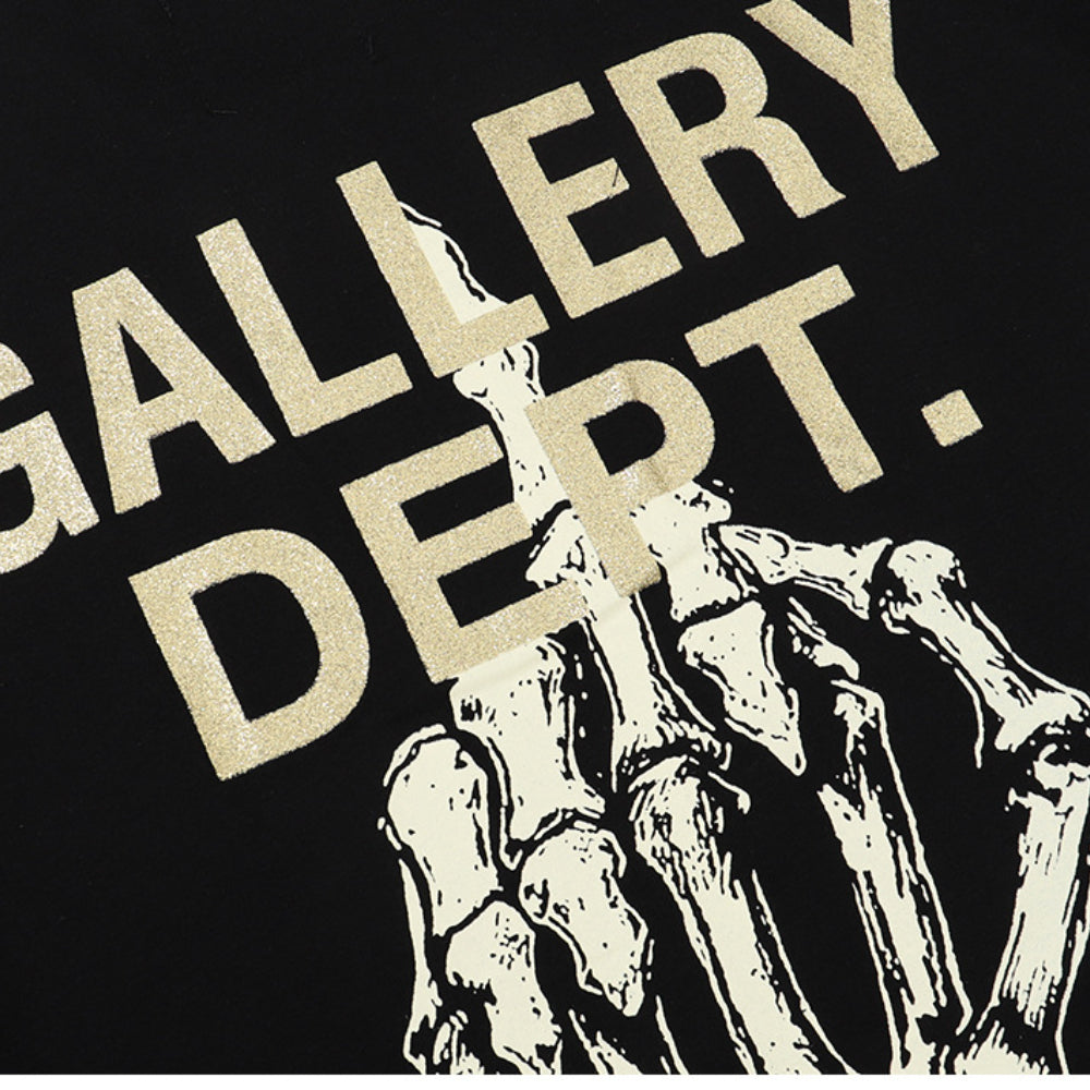 Gallery Dept T-shitrs Men's Summer Skull Hand Bone T-shirt