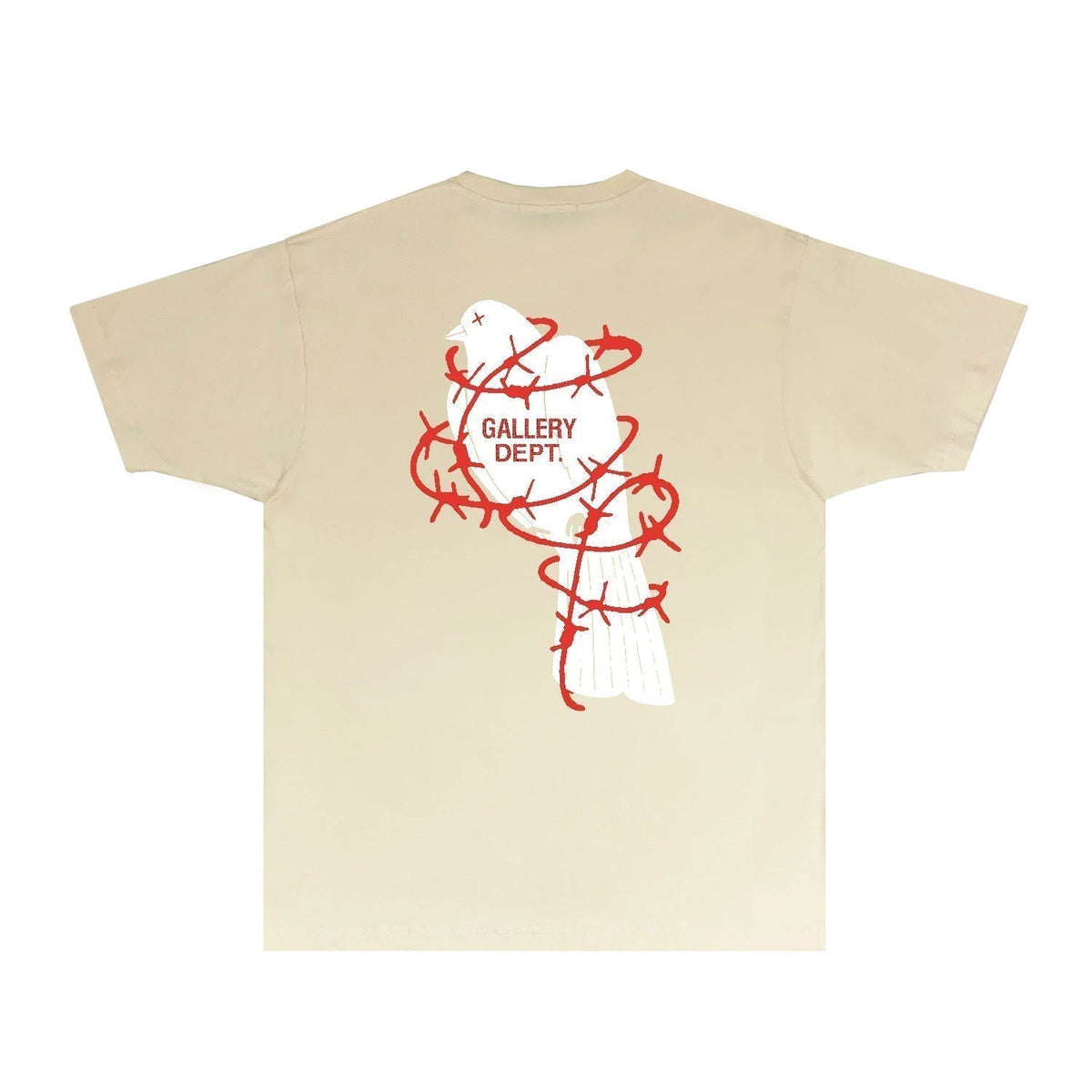 Gallery Dept T Shirt Retro Printed Loose Short-Sleeved Shirt