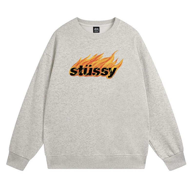 Stussy Sweatshirts Crew Neck Fleece Sweater