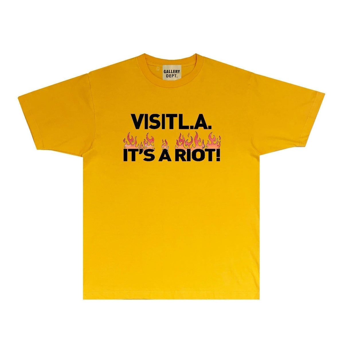 Gallery Dept T Shirt Retro Printed Loose Short-Sleeved Shirt