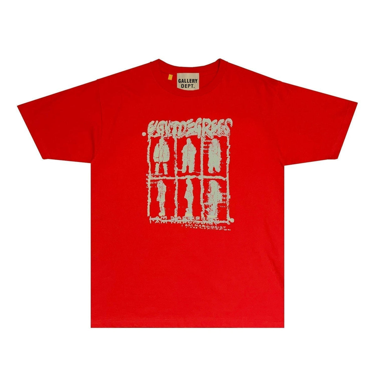 Gallery Dept T Shirt Retro Printed Loose Short-Sleeved Shirt