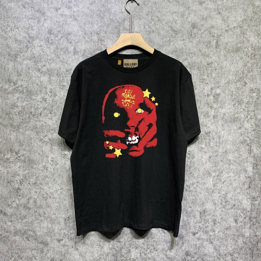 Gallery Dept T Shirt Retro Printed Loose Short-Sleeved Shirt