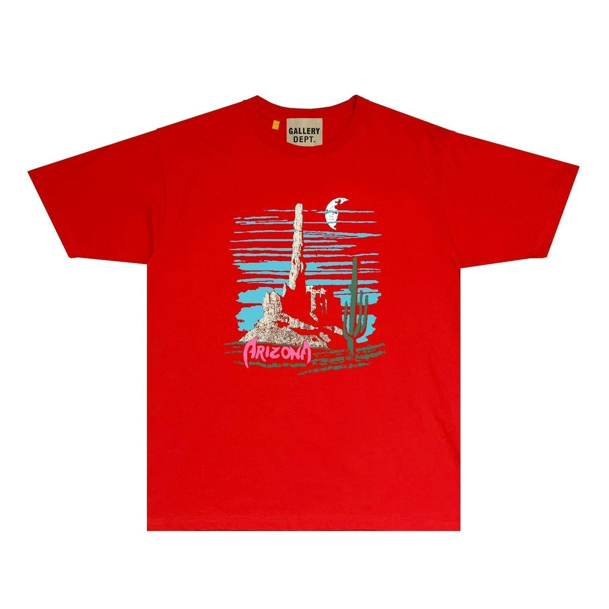 Gallery Dept T Shirt Retro Printed Loose Short-Sleeved Shirt