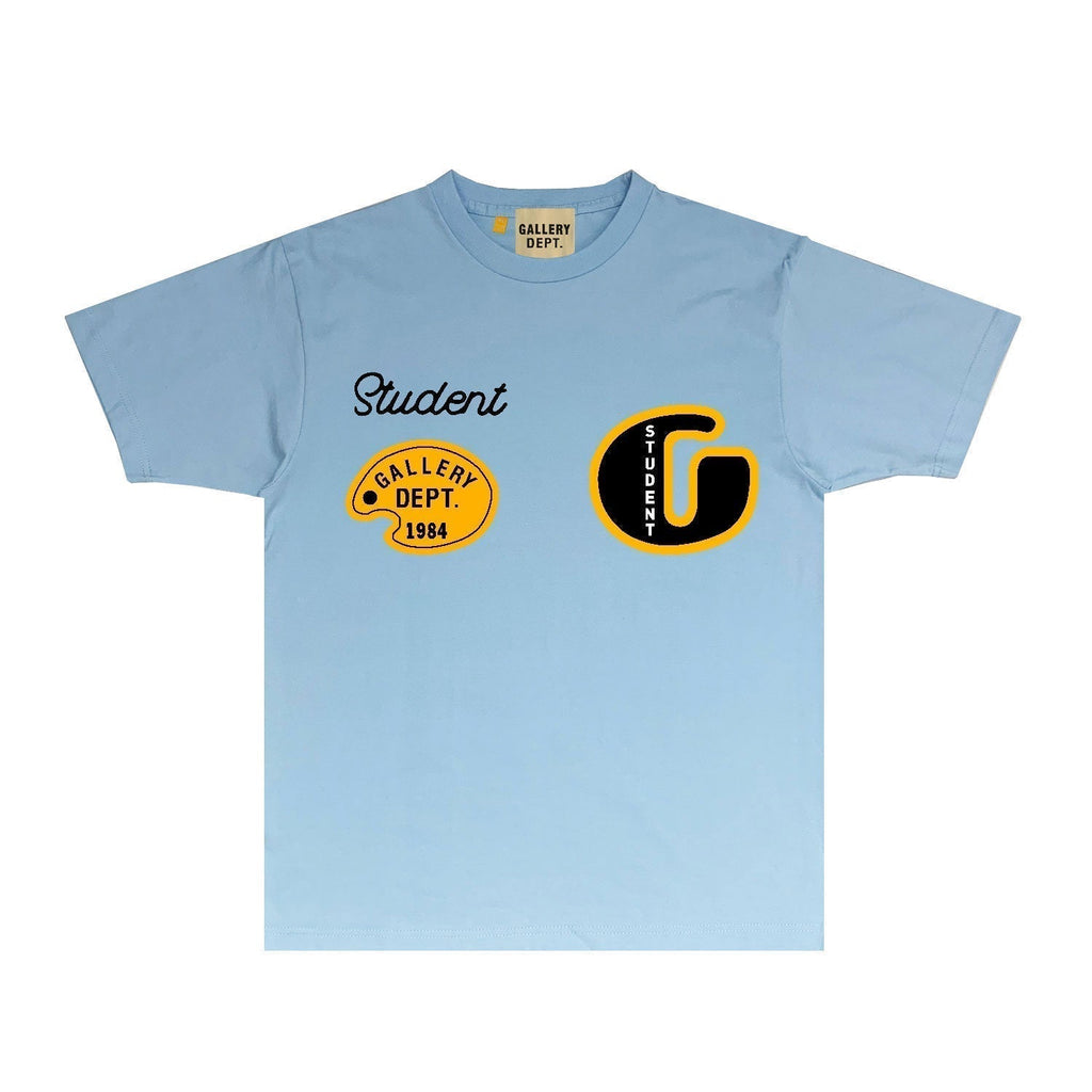 Gallery Dept T Shirt Retro Printed Loose Short-Sleeved Shirt