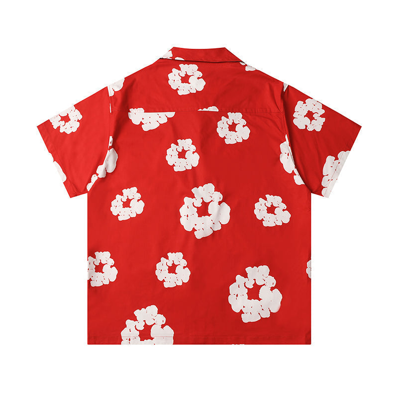 Denim Tears Button-Down Shirt Flower Woven