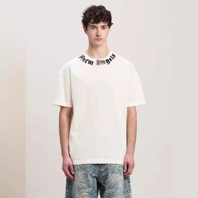 Palm Angels T-shirt Scarf Print Short Sleeve T-shirt