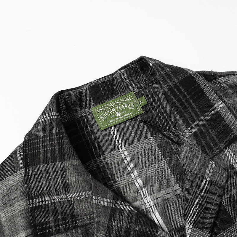 Denim Tears Shirt Kapok Plaid Short Sleeve Shirt