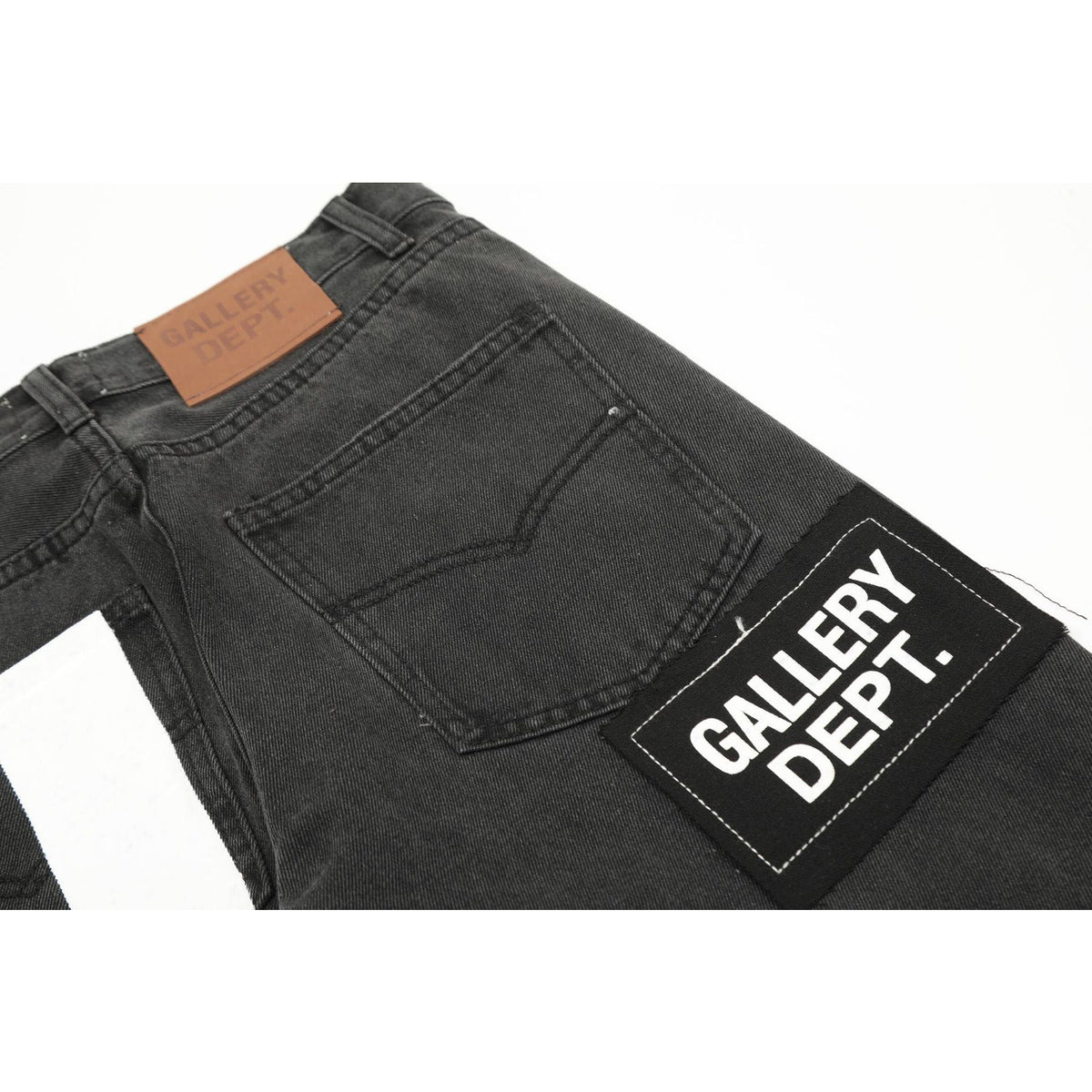 Gallery Dept Jeans Skull Alphabet Patch Heavy Industry Washed Jeans