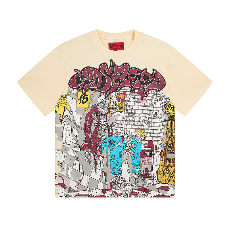 Godspeed T-shirts Retro Fantasy Pattern