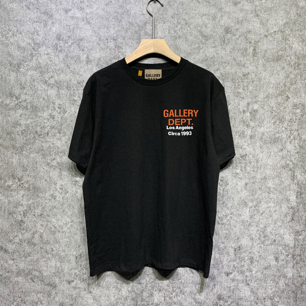 Gallery Dept T Shirt Retro Printed Loose Short-Sleeved Shirt
