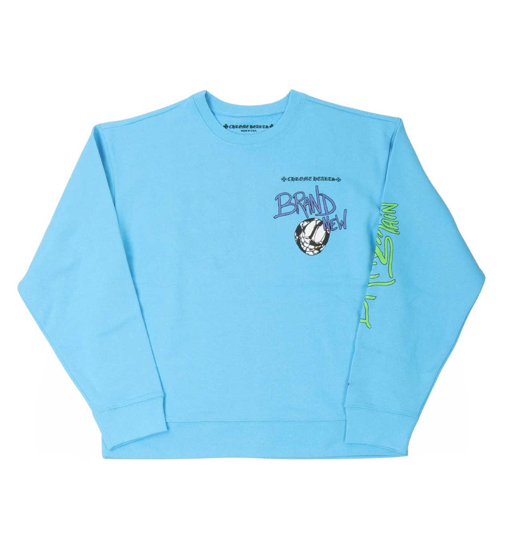 Chrome Hearts Matty Boy 'Brain New' Crewneck Blue