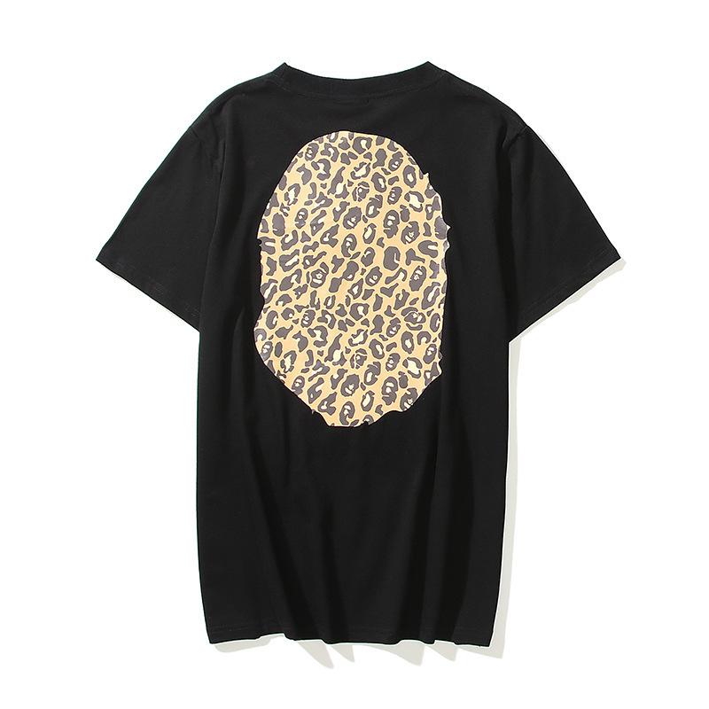 Bathing Ape T-Shirt Summer Leopard Print Short Sleeve T-shirt