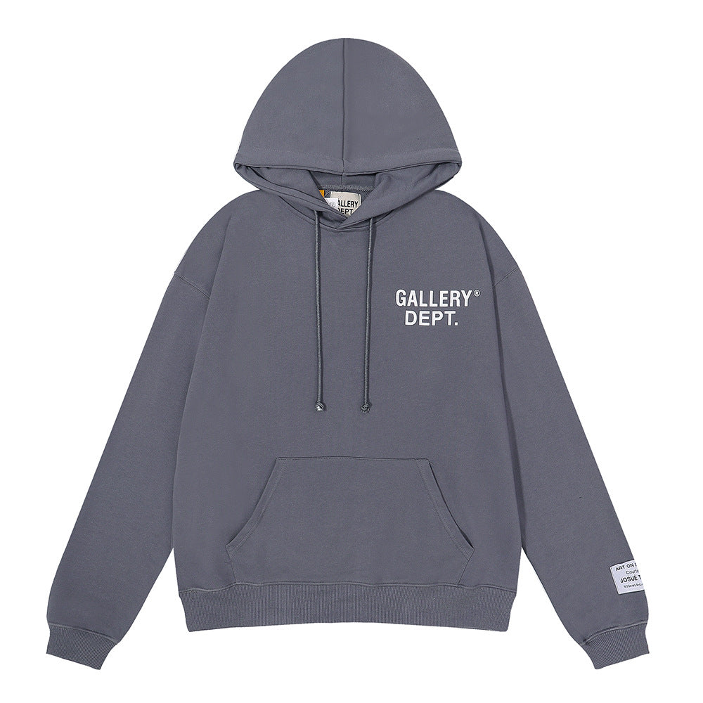 Gallery Dept Hoodie Micro Label Alphabet Slogan Hooded Sweater
