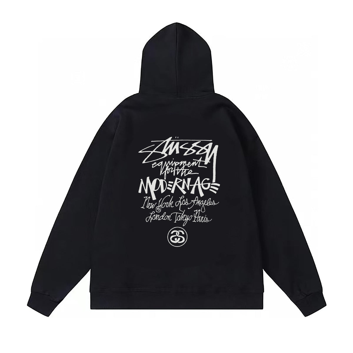Stussy Hoodie Fall/Winter Fleece Hooded Sweater