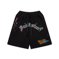 Gallery Dept Shorts Hand Painted Splash Ink Graffiti Alphabet Casual Shorts