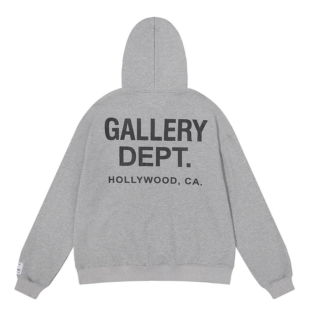 Gallery Dept Hoodie Micro Label Alphabet Slogan Hooded Sweater