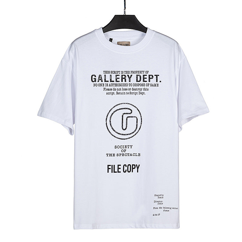 Gallery Dept T-shitrs Summer Los Angeles Letter Short Sleeved T-shirt