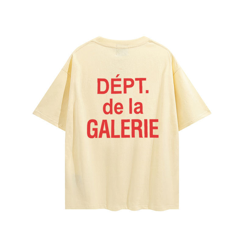 Gallery Dept T-shitrs Vintage Printed Summer plus Size Men and Women Short Sleeve
