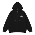 Stussy Hoodie Embroidered Fleece Fashion Cardigan Zip Hoodie
