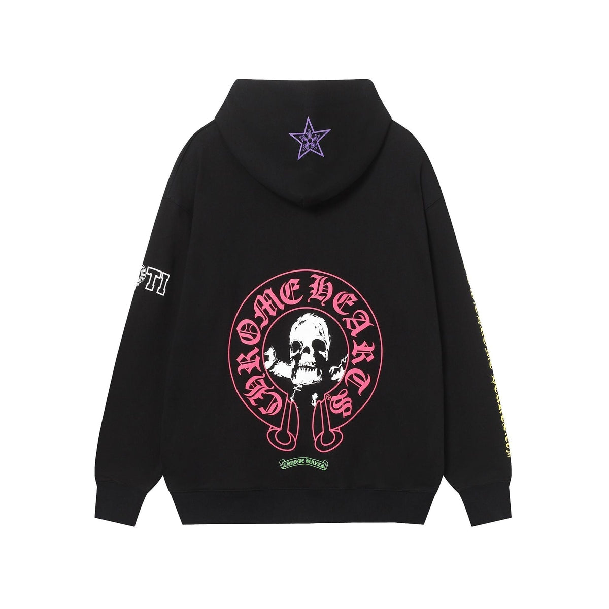 Chrome Heart Hoodie Crowe CH Red Skull Horseshoe Cross Sweater