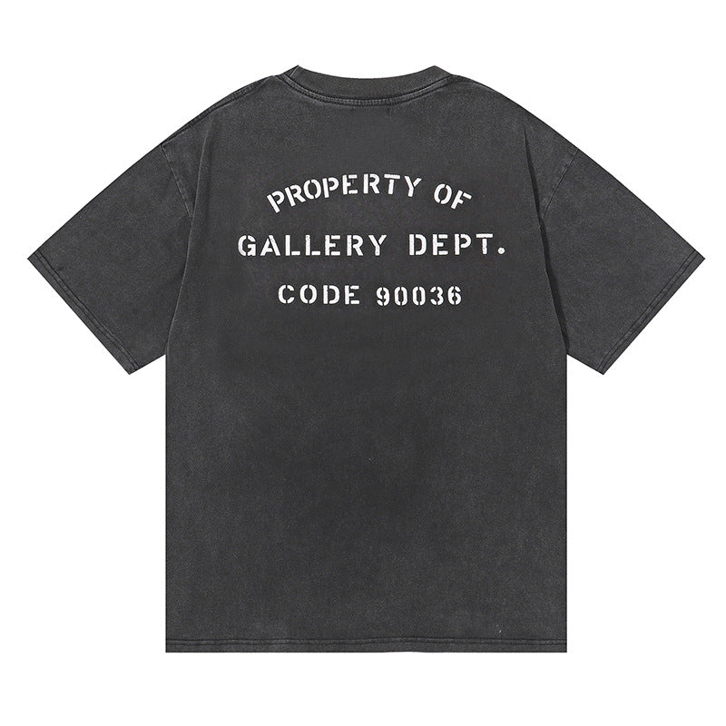 Gallery Dept T-shitrs Retro Short Sleeve T-shirt Casual Fashionable