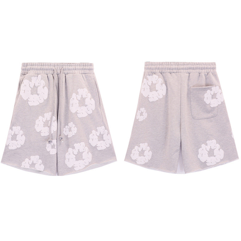 Denim Tears Shorts Puff Print Casual Shorts