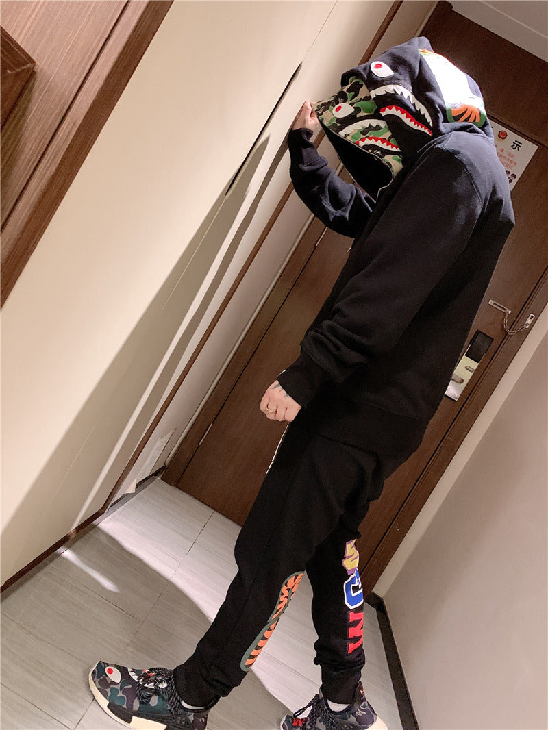 Bathing Ape Hoodie Camouflage Cardigan Men's and Women's Sweater Hoodie Coat