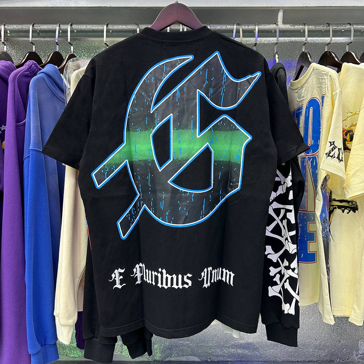 Godspeed T-shirts Play Card Magician Printing Cotton Casual Crew Neck Short Sleeve Men and Women