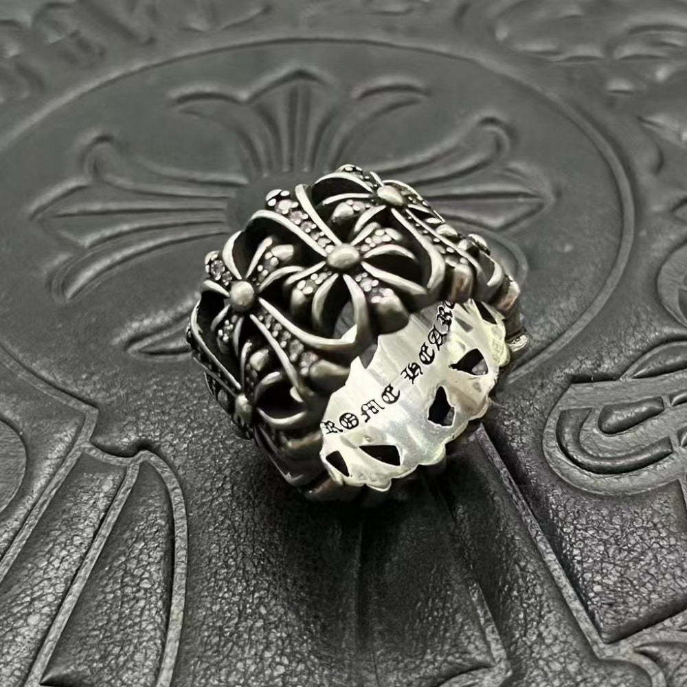 Chrome Heart Ring Vintage Medieval