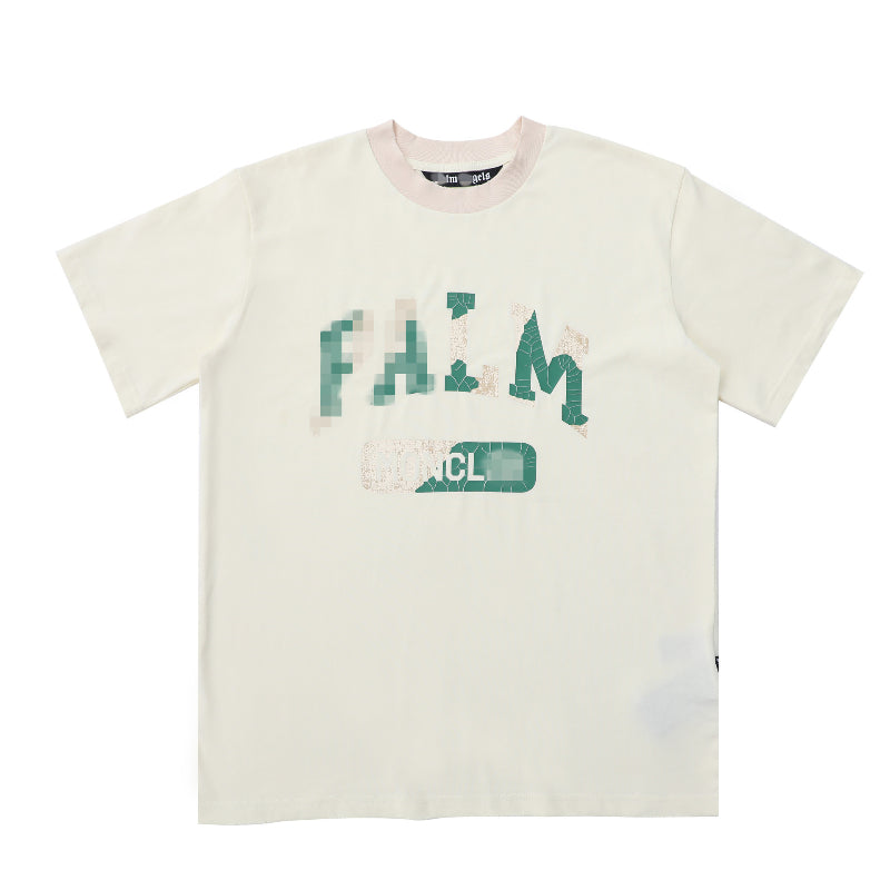 Palm Angels T-shirt Camouflage Letter Short Sleeve T-shirt