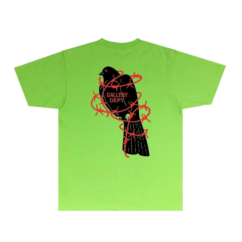 Gallery Dept T Shirt Retro Printed Loose Short-Sleeved Shirt