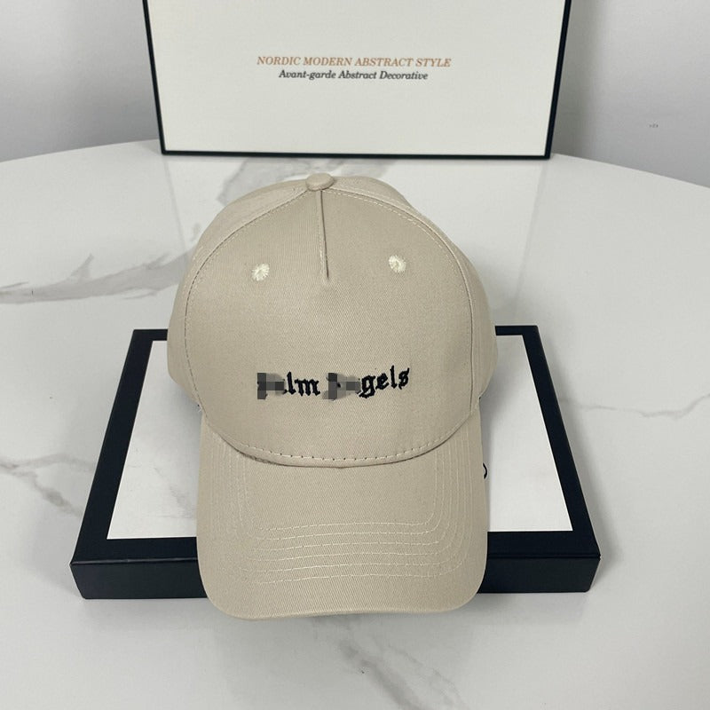 Palm Angels hats flame alphabet palm tree embroidered distressed baseball cap